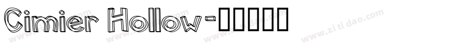 Cimier Hollow字体转换